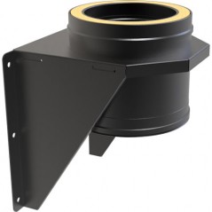 TWPro Twin Wall Insulated Supports 125mm (6 inch) Black - Flue 